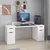 Hanah Home radni sto Alen 180cm 2 Drawer 2 Cabinet, 180 cm, beli