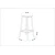 Hanah Home Barski set sto i stolice Mola Set 100, 100x90x40 cm, Bela