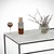 Hanah Home Klub sto Zinus, 95x43x55 cm, Belo-crni
