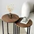 Hanah Home Neta 1 Sto za dnevnu sobu, Braon-Crna