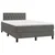 Vidaxl Box spring postelja z vzmetnico LED temno siva 120x200 cm žamet