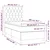 Vidaxl Box spring postelja z vzmetnico LED modra 80x200 cm blago