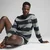 Mens Puma Class Striped Crew, Green, Size M, Clothing