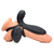 Trinity Vibes Silicone Vibrating Girth Enhancer with Remote Control Black