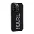 KARL LAGERFELD Maska za telefon 3D Rubber Glitter Logo za iPhone 15 Pro Max crna