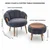 ATELIER DEL SOFA Fotelje i klub stočić Star Anthracite