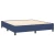 Vidaxl Box spring postelja z vzmetnico LED modra 160x200 cm blago