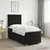 vidaXL Postelja boxspring z vzmetnico Črna 80 x 200 cm Žamet