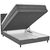 Boxspring Krevet Kleopatra 140/200 cm , tamnosiva