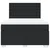 vidaXL Box spring postelja z vzmetnico črn 140x190 cm umetno usnje