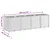 Vrtna sadilica crna 160 x 40 x 53 cm od PP-a