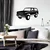 Wallity Zidna dekoracija Chevrolet K5 Blazer, 60 x 33 cm, Crna