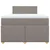 Vidaxl Box spring postelja z vzmetnico taupe 120x190 cm blago