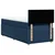 Vidaxl Box spring postelja z vzmetnico modra 100x200 cm blago