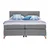 Esposa POSTELJA BOXSPRING 140 cm x 200 cm , tekstil siva