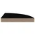 Plutajuće kutne police 4 kom sjajne crne 35 x 35 x 3,8 cm MDF