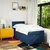 Vidaxl Box spring postelja z vzmetnico modra 80x200 cm blago