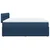 Vidaxl Box spring postelja z vzmetnico modra 200x200 cm blago