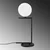 Opviq Stona lampa Luminar-14175, 29x20x64 cm, Crna