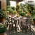 Set vrtnega pohištva Iza 6+1 cappuccino