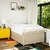 vidaXL vidaXL Box spring postelja z vzmetnico krem 120x200 cm blago, (21304991)