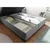 MID.YOU POSTELJA Z VZMETNICO 140 cm  x 200 cm , tekstil, leseni material antracit