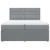 Vidaxl Box spring postelja z vzmetnico svetlo siva 200x200 cm blago
