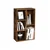 Songmics Knjigarna 5 predelkov 50x80x24 cm rjava