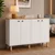 Hanah Home komoda Luvia, 150 cm, hrast Sapphire / bela