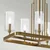 Quintiesse QN-KIMROSE10-BNB - Luster na stalku KIMROSE 10xE14/40W/230V zlatan