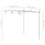 Vidaxl Vrtna pergola antično rjava 3x3x2,5 m železo