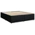 vidaXL Postelja boxspring z vzmetnico Črna 200 x 200 cm Blago