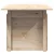 shumee Vrtna miza 100x50x75 cm trdna borovina