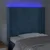 vidaXL LED posteljno vzglavje temno modro 93x16x118/128 cm žamet