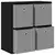 Kreveta s ladicama Crni hrast 68,5 x 32 x 67 cm