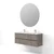 Skye Decor Set kupatilskog ormarića sa umivaonikom i ogledalom, 2 dela, Bež