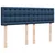 Vidaxl Box spring postelja z vzmetnico modra 140x200 cm blago