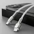 BASEUS Kabel za iPhone USB-C – Lightning serije Metal Data 20 W PD, 2 m – bel