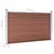 Vidaxl Vrtna ograja WPC 872x106 cm rjava