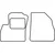 Textile car mats Peugeot Bipper 2008- (front part)