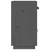 Komoda siva 65,5 x 40 x 75 cm od masivne borovine