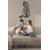 WallXpert metalni zidni ukras 5029, geometrijska mačka koja sedi, 58 x 91 cm, crni