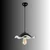 Opviq luster Liana-2043, 1 × E27, crni