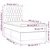 Vidaxl Box spring postelja z vzmetnico LED modra 90x190 cm blago