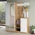 Hanah Home Ormar za hodnik Dd8-Aw, 147,2x179,7x37,5 cm, Hrast