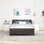vidaXL vidaXL Box Spring postelja z vzmetnico Temno rjava 140x200 cm Tkanina, (22051199)