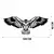 Wallity Zidna dekoracija Eagle3, 100x44 cm, 1.2mm, Crna