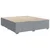 Vidaxl Box spring postelja z vzmetnico svetlo siva 200x200 cm blago