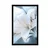 Plakat bel cvet lilije na abstraktnem ozadju - 30x45 silver