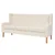 3-dijelni set sofa od tkanine krem bijeli